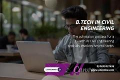 What is the admission procedure for a B.Tech in Civil Engineering?