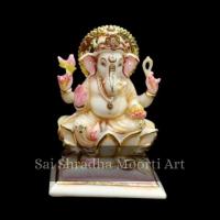 Bring Home the Divine Ganesha Marble Statue