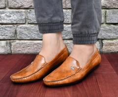 Brown Leather Loafers for Men and Women