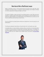 Sotogrande Real Estate Lawyer