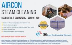 Aircon steam cleaning