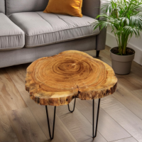 The Heart of Your Living Space: Discover Live Edge Center Table by Woodensure