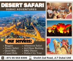 Exploring the Dunes: Desert Safari With Quad Biking / +971 55 553 8395