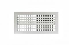 ADJUSTABLE DOUBLE LOUVER GRILL