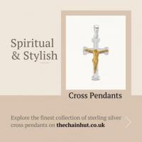 Womens Silver Cross Pendant