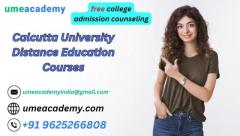 Calcutta University Distance Education Courses