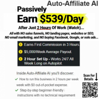 AUTO-AFFILIATE AI- Earn Money every single day passively as commission