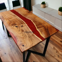 Shop Epoxy Dining Table from woodensure for Durability Meets Design:  