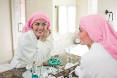 Morning Glamour Microfiber Hair Towel: Quick-Dry, Gentle, and Stylish