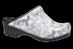 Sanita San Flex Comfort Clogs - Isa White Camo: The Best Nursing Shoes in Australia