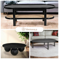 Shop High-Quality Wooden Center Tables for Living Room Elegance at Nismaaya Decor