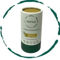 Buy the fully reusable and eco-friendly Plastic free deodorant from BeNat