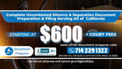 Best Divorce Document Preparer SANTA ANA