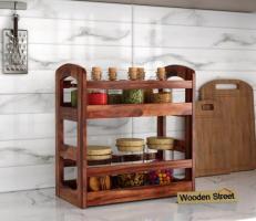 Buy High-Quality Wooden Kitchen Rack | Stylish & Durable - Wooden Street