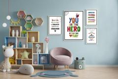 Inspiring Growth Mindset Poster - Motivational Wall Art Decor for Positive Thinking