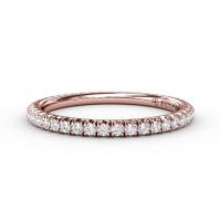 Delicate Modern Pave Eternity Wedding Band