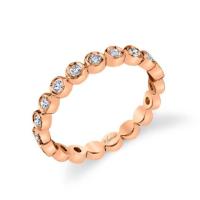 14K Rose Gold Eternity Wedding Band