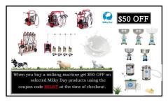 Milking machine for Nigerian dwarf goats