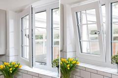 How do uPVC windows enhance airflow and ventilation?