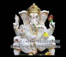 Buy Divine White Marble Ganesha Statue For Your Home