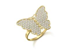 Whimsical Grace: CZ Butterfly Rings for Every Style