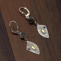 Stunning Labradorite Handmade Earrings by Avieva Jewels