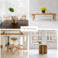 Shop Premium Wooden Dining Tables for Family Gatherings at Nismaaya Decor