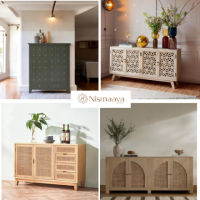 Buy Spacious Wooden Cabinets and Sideboards for Your Living Room at Nismaaya Decor