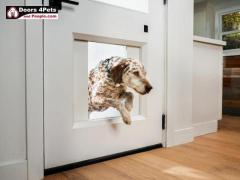 Seamless Integration: French Doors with Dog Door by Doors 4Pets and Peoples