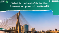 Does an eSIM from Airhub affect the phone’s network lock status in Brazil?