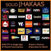 SOLID JHAKAAS SPECIAL PACK - 29 Apps & 300+ Channels - 1 Month OTT Pack