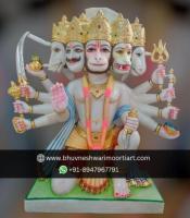 Get a high-quality Lord Hanuman marble statue.