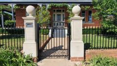 Gate Posts with Stone Letterboxes in Sydney - JCV