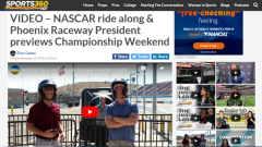 NASCAR ride along & Phoenix Raceway President previews Championship Weekend