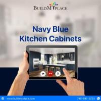 Navy Blue Shaker Kitchen Cabinets for Bold Style