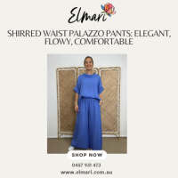 Shirred Waist Palazzo Pants: Elegant, Flowy, Comfortable