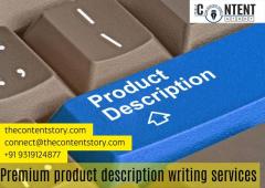 Premium product description writing services by The Content Story