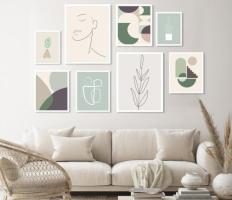 Tropical Bloom Canvas Frame Collection - Set of 8