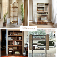 SHOP Elegant Wooden Display Units for Living Room at Nismaaya Decor