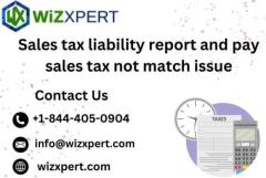 Steps by Steps Sales tax liability report and pay sales tax not match issue +1-844-405-0904