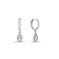 Beautiful Silver Drop Earrings at Zehrai