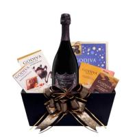 Elegant Wine and Chocolate Gift Basket Delivery