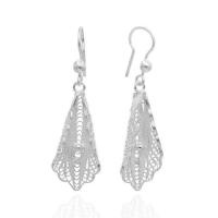 Stylish Silver Dangle Earrings at Zehrai