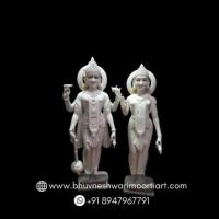 Get a high-quality Vishnu Laxmi ji marble statue from Bhuvneshwari Moorti Art.