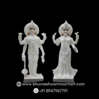 Get a high-quality Vishnu Laxmi ji marble statue from Bhuvneshwari Moorti Art.