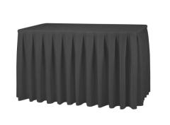 Black polyester tablecloth