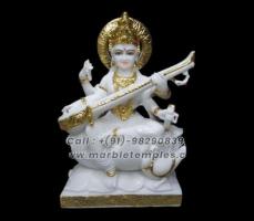 Buy Maa Saraswati marble statues from Marble Artifacts.