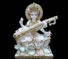 Buy Maa Saraswati marble statues from Marble Artifacts.