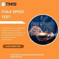 iTalk Speed Test for evaluating home office internet stability. 