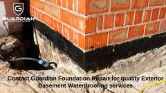 Contact Guardian Foundation Repair for quality Exterior Basement Waterproofing services